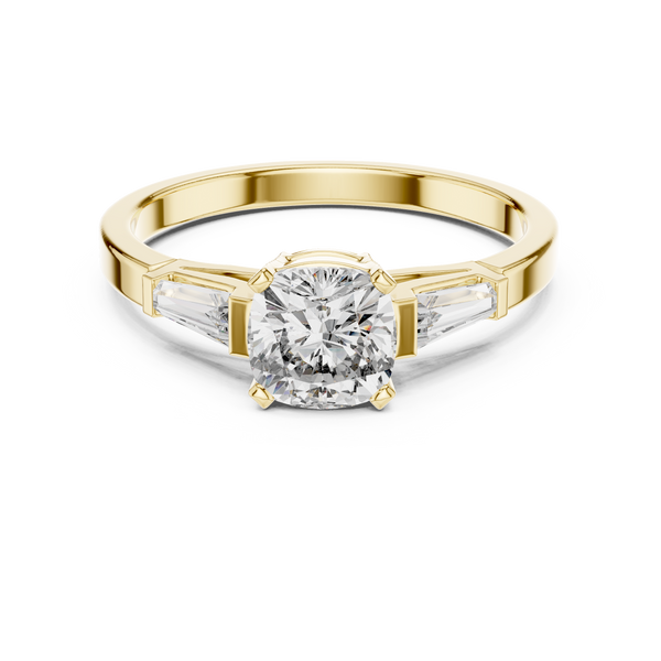 Tapered Baguette lab grown diamond ring