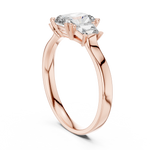 Load image into Gallery viewer, Cushion Trio lab grown diamond ring

