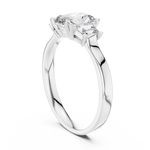 Load image into Gallery viewer, Cushion Trio lab grown diamond ring

