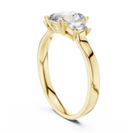 Load image into Gallery viewer, Cushion Trio lab grown diamond ring
