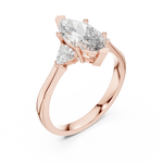 Load image into Gallery viewer, Marquise Pear Trio lab grown diamond ring
