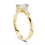 Load image into Gallery viewer, Emerald Deco lab grown diamond ring
