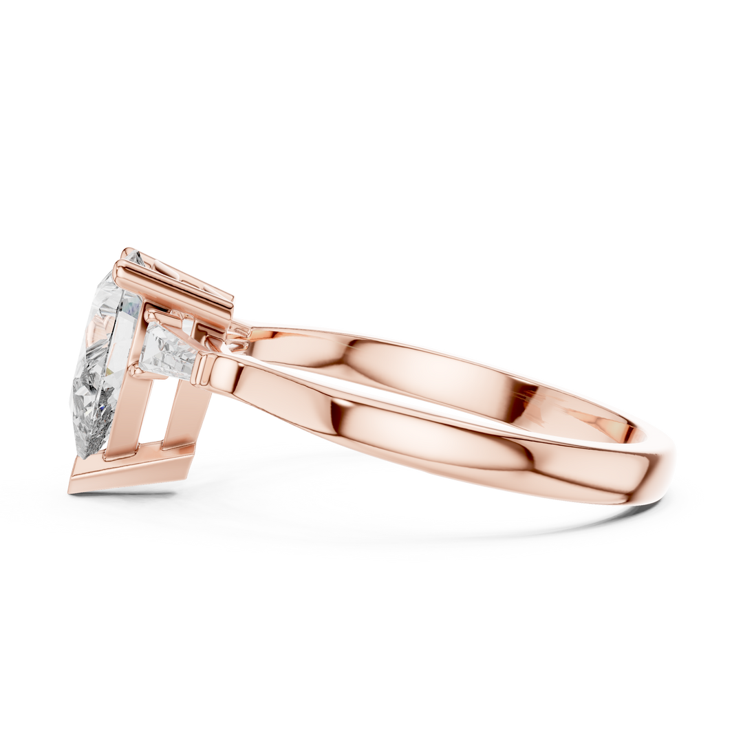 Skyline Marquise lab grown diamond ring