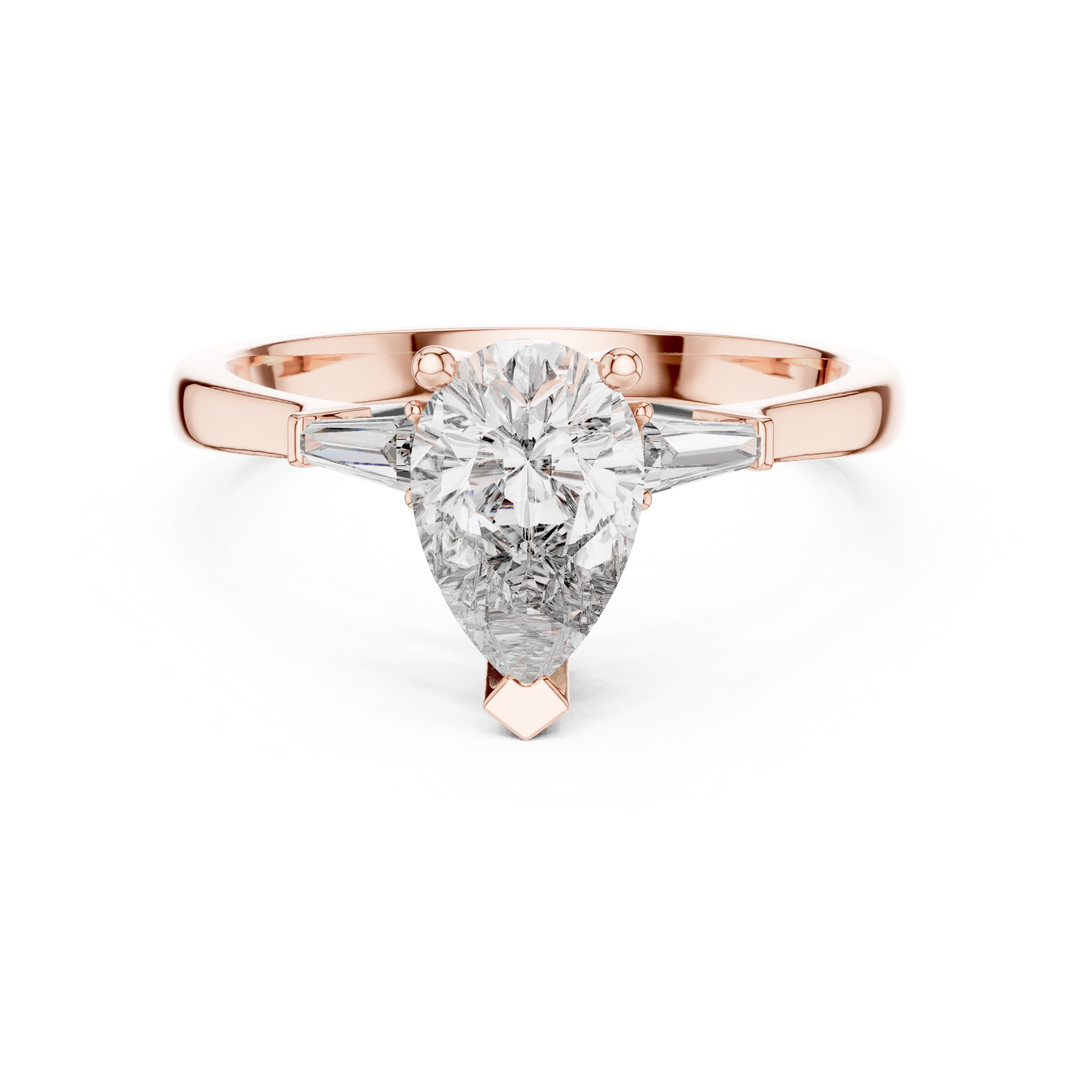 Skyline Marquise lab grown diamond ring