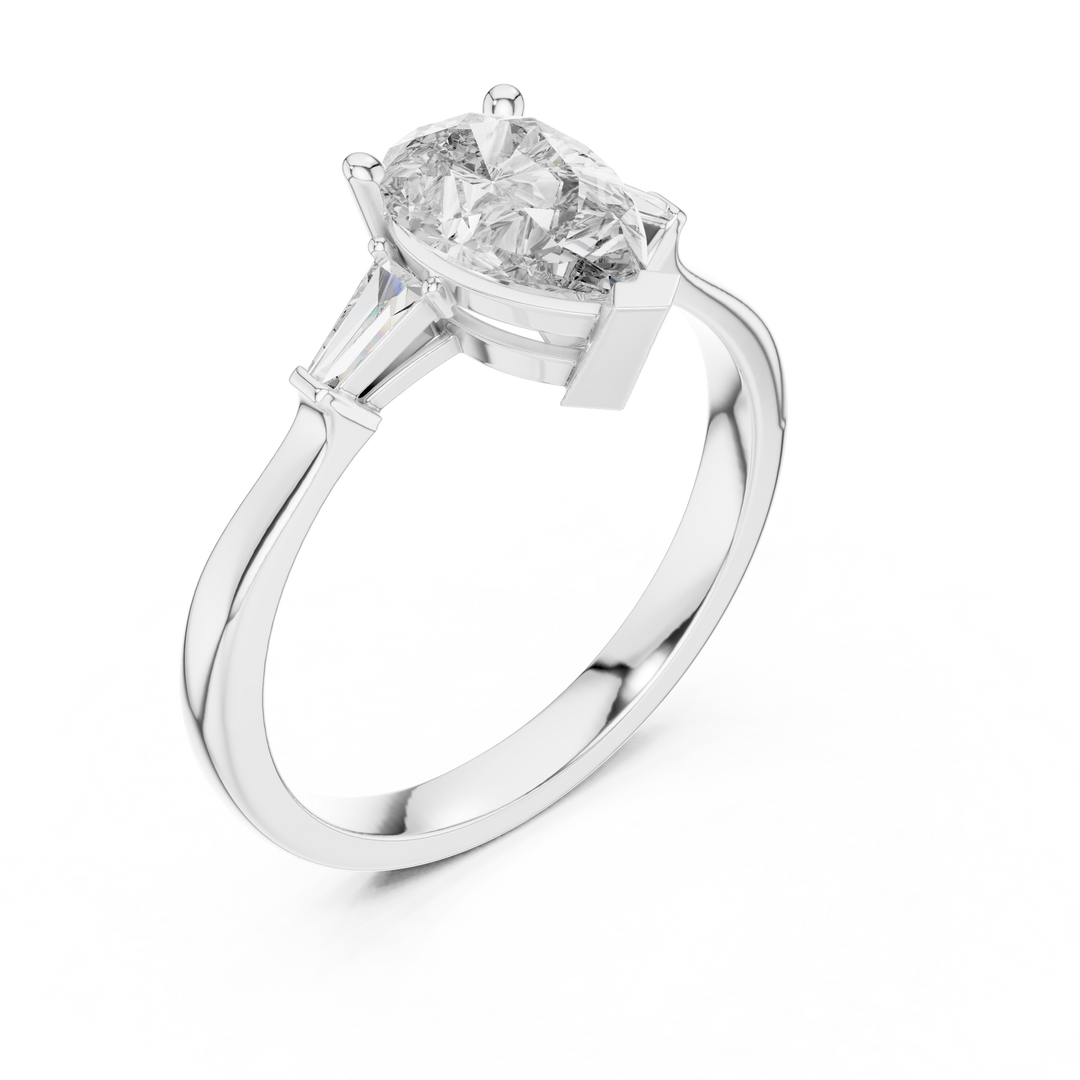 Skyline Marquise lab grown diamond ring