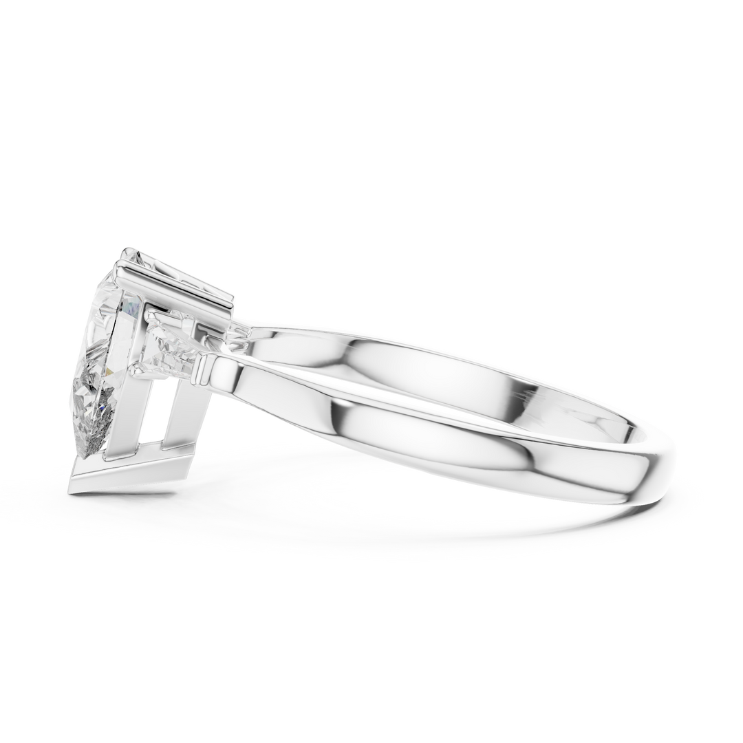 Skyline Marquise lab grown diamond ring
