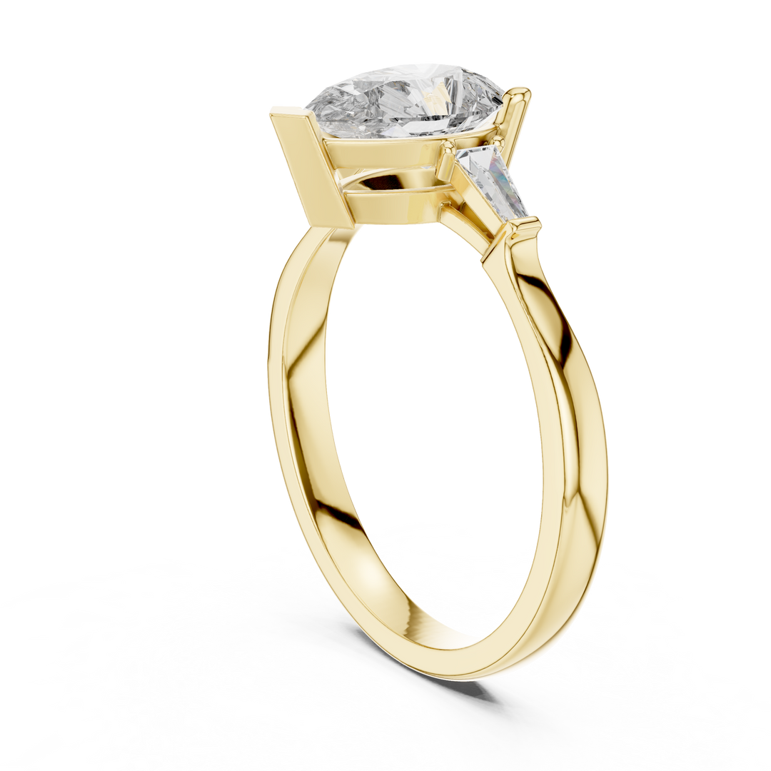 Skyline Marquise lab grown diamond ring