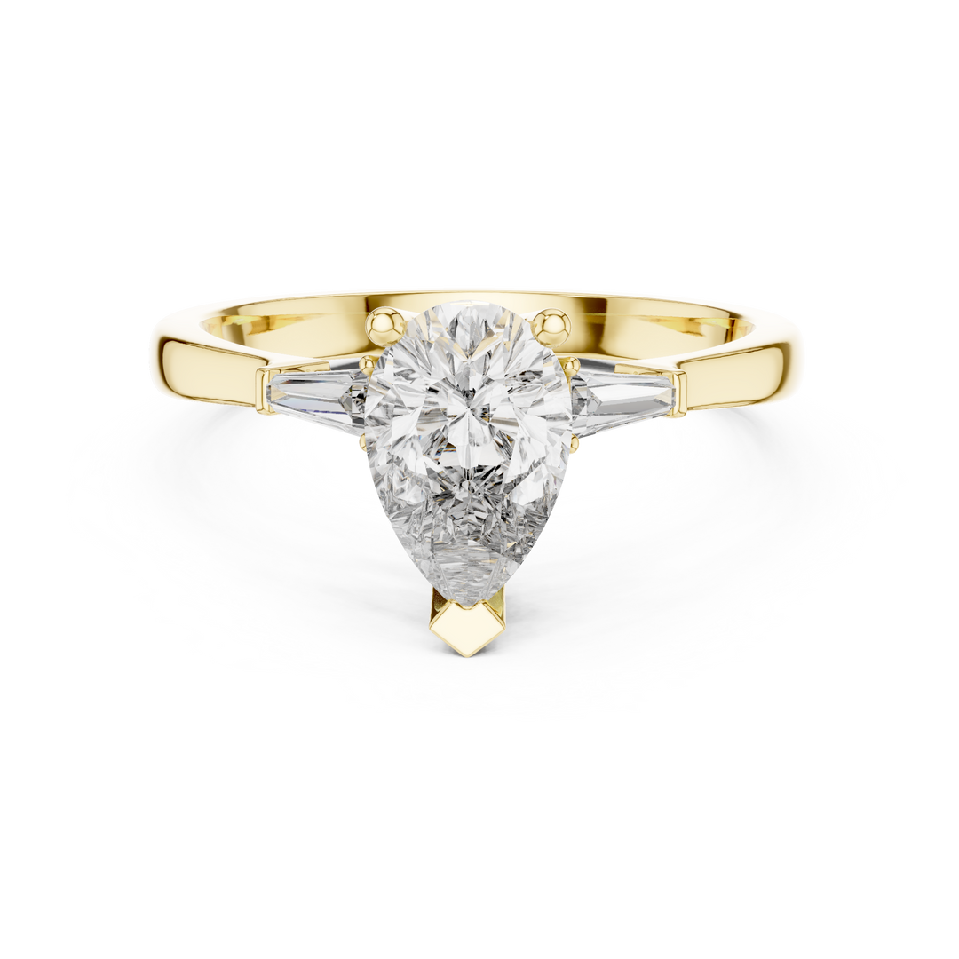 Skyline Marquise lab grown diamond ring