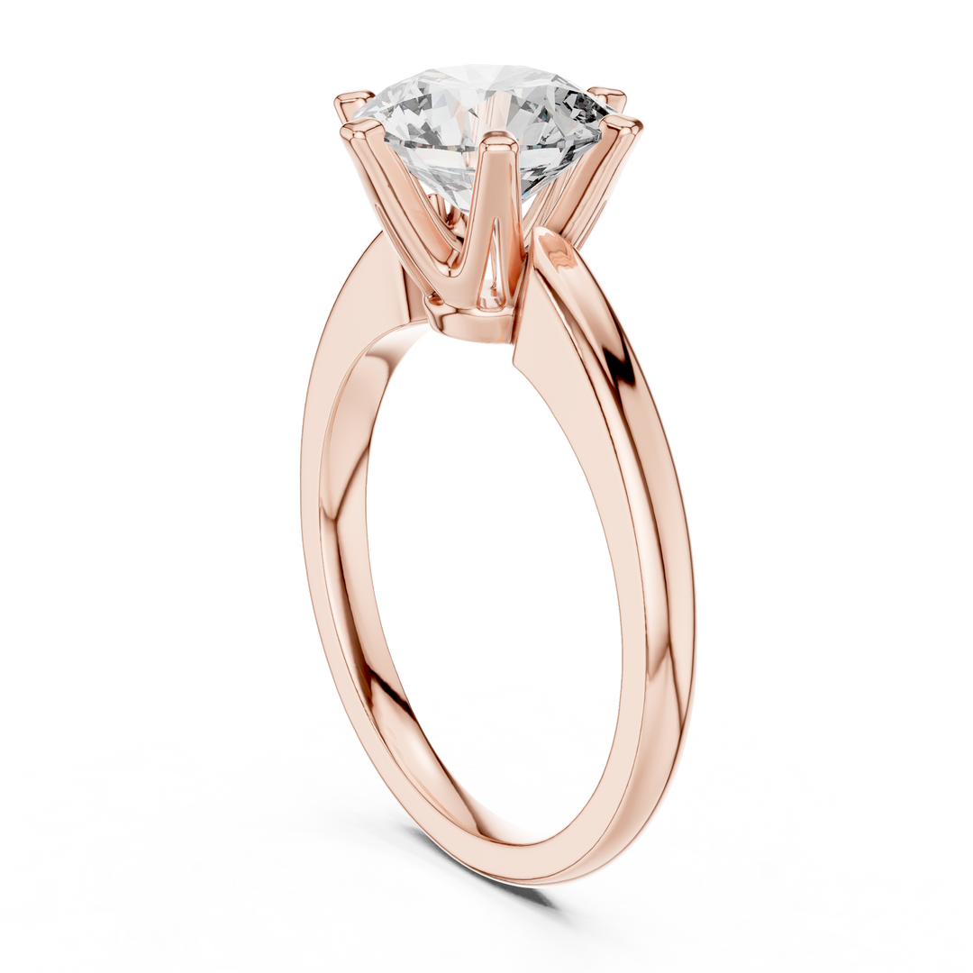 Classic Six‑Prong lab grown diamond ring