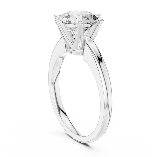 Classic Six‑Prong lab grown diamond ring