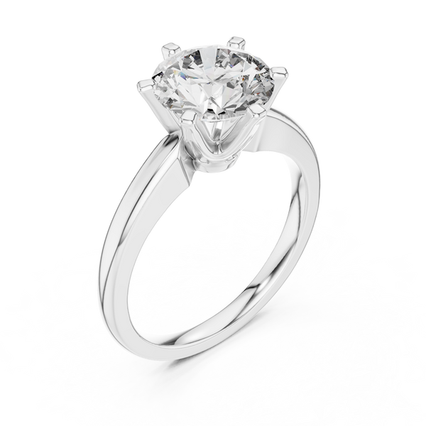 Classic Six‑Prong lab grown diamond ring