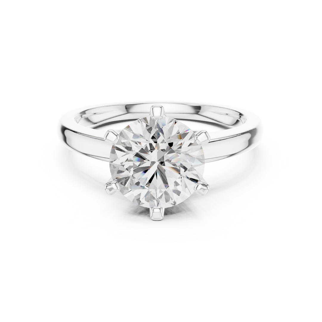Classic Six‑Prong lab grown diamond ring