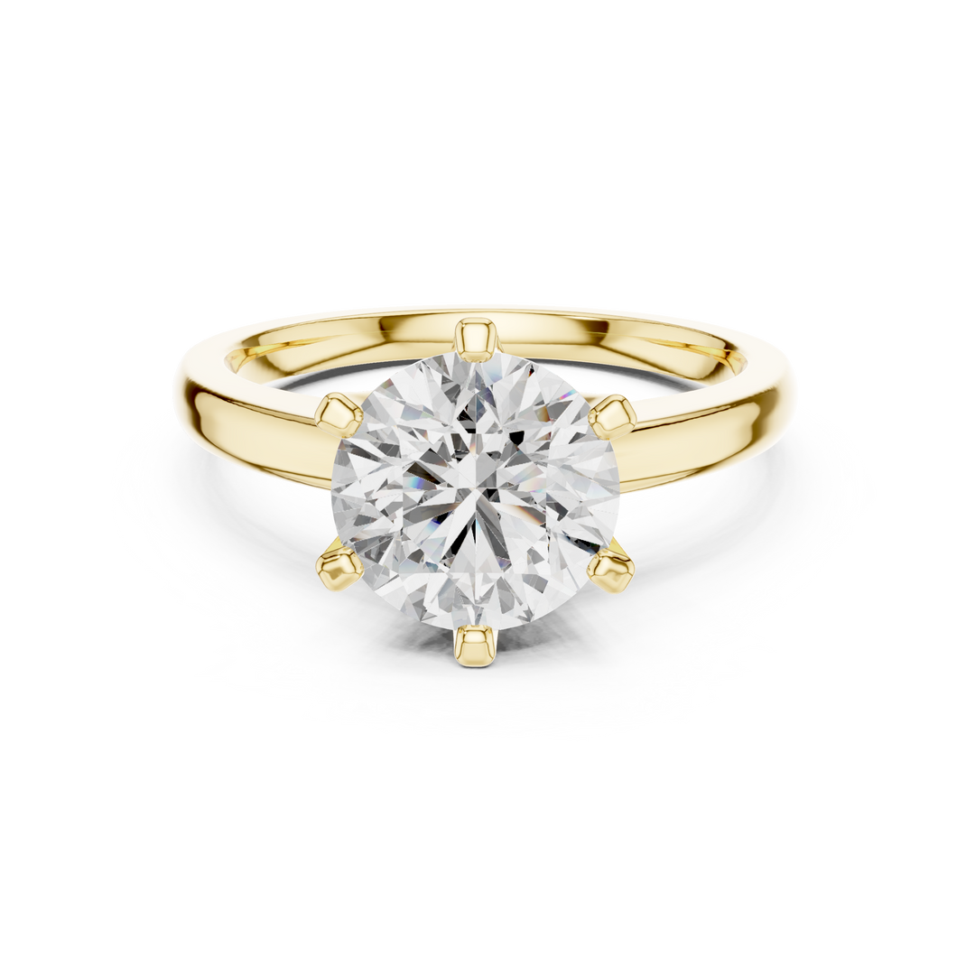 Classic Six‑Prong lab grown diamond ring