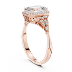 Load image into Gallery viewer, Heirloom Emerald Pavé lab grown diamond ring
