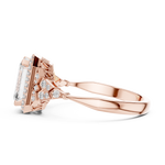 Load image into Gallery viewer, Heirloom Emerald Pavé lab grown diamond ring
