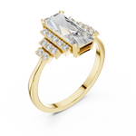 Load image into Gallery viewer, Skyline Column lab grown diamond ring
