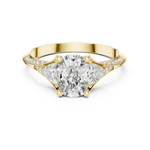 Load image into Gallery viewer, Tapered Pear Accent lab grown diamond ring
