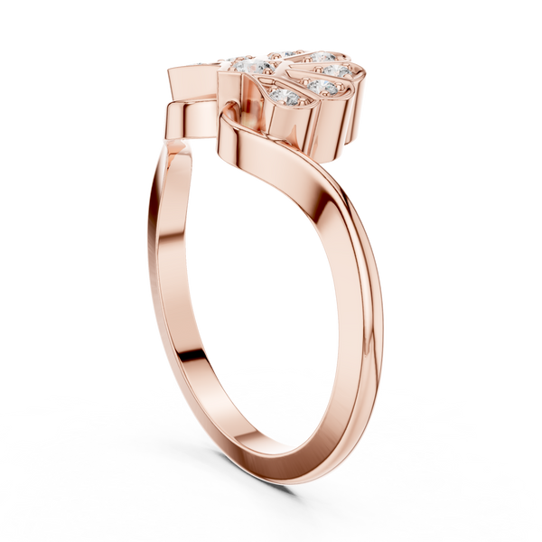Petal Bloom lab grown diamond ring
