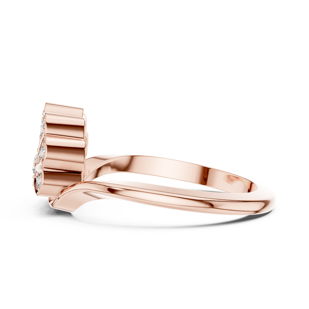 Petal Bloom lab grown diamond ring