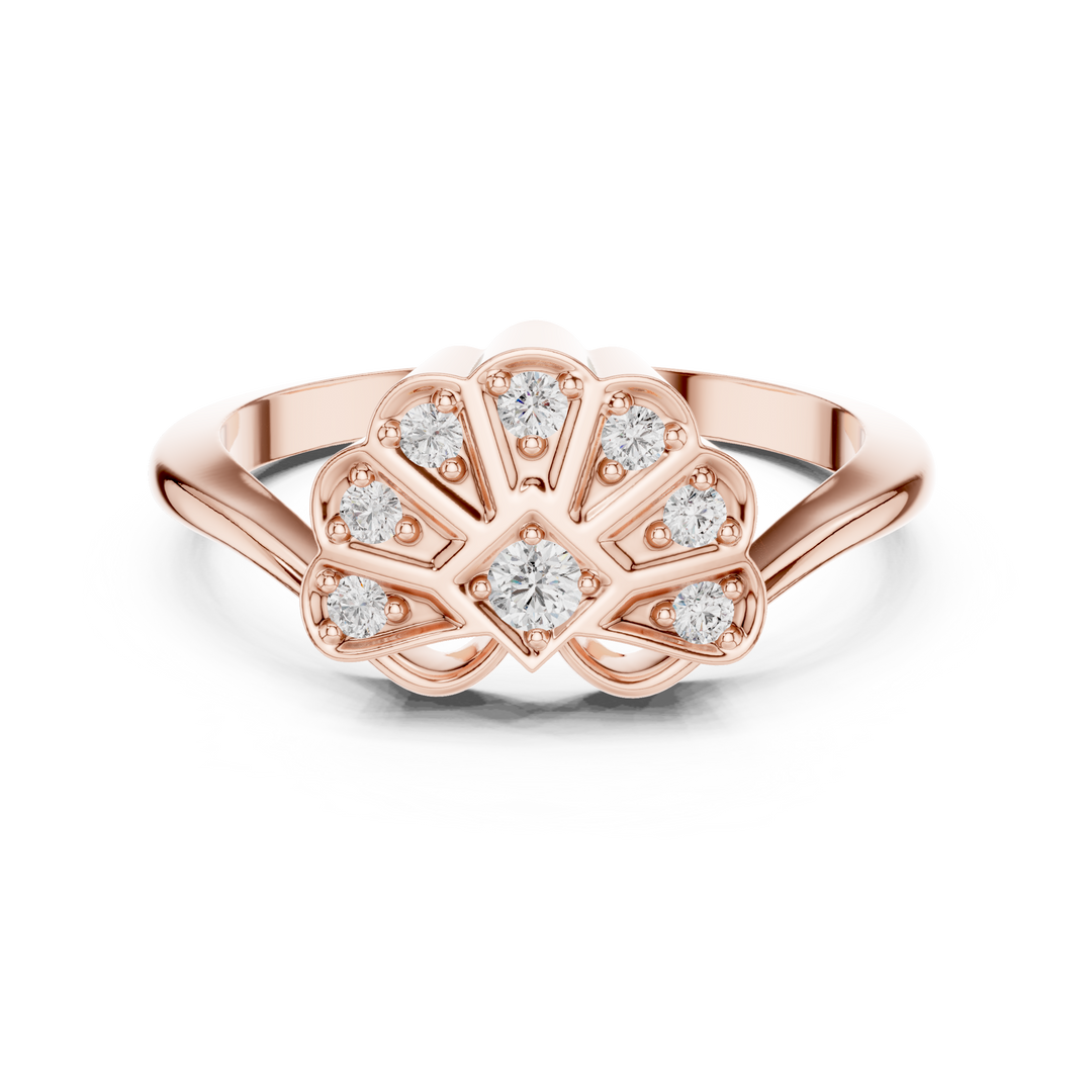 Petal Bloom lab grown diamond ring
