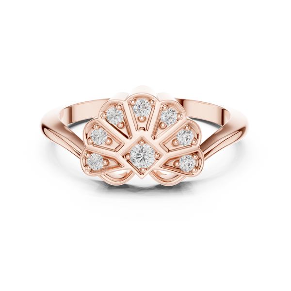 Petal Bloom lab grown diamond ring