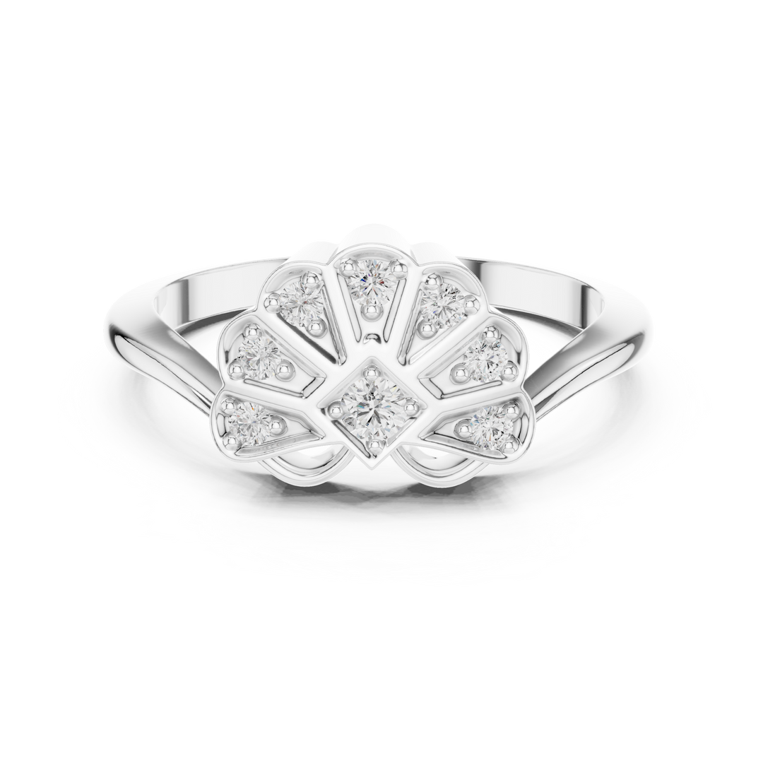 Petal Bloom lab grown diamond ring