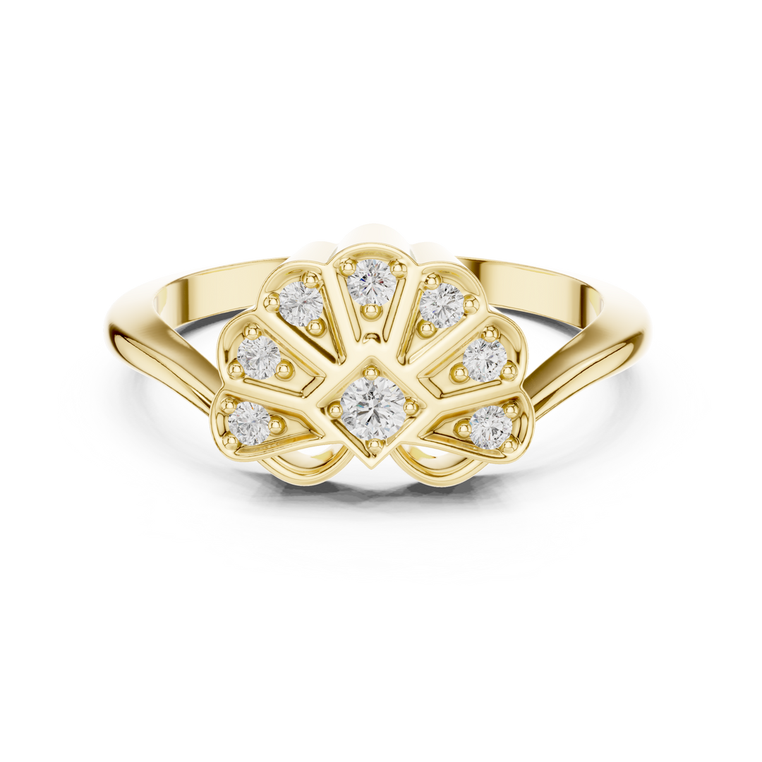 Petal Bloom lab grown diamond ring