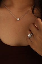 Load image into Gallery viewer, Classic Heart Shape lab grown diamonds ring
