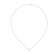 Modern Trilliant Diamond Necklace