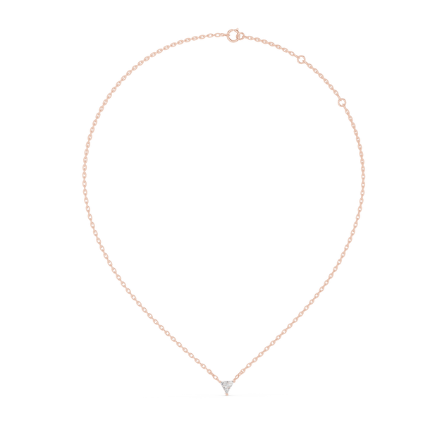 Modern Trilliant Diamond Necklace