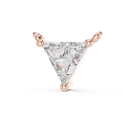 Modern Trilliant Diamond Necklace