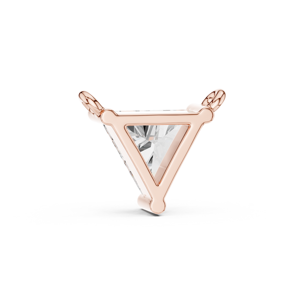 Modern Trilliant Diamond Necklace