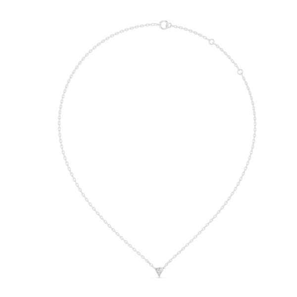 Modern Trilliant Diamond Necklace