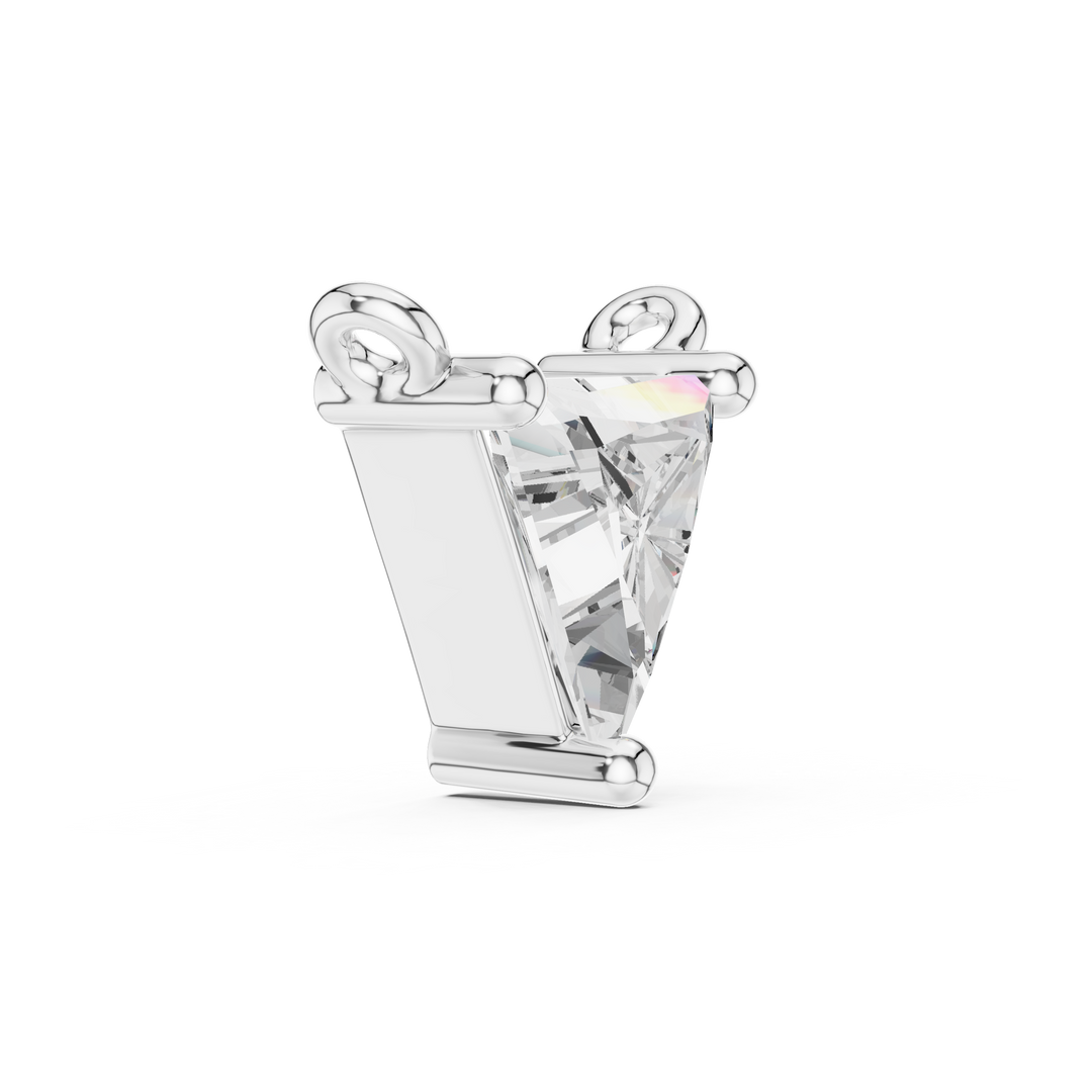 Modern Trilliant Diamond Necklace