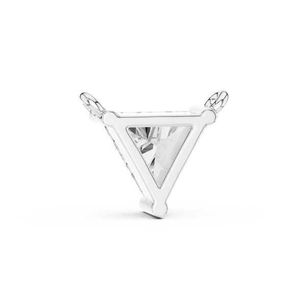 Modern Trilliant Diamond Necklace