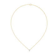 Modern Trilliant Diamond Necklace