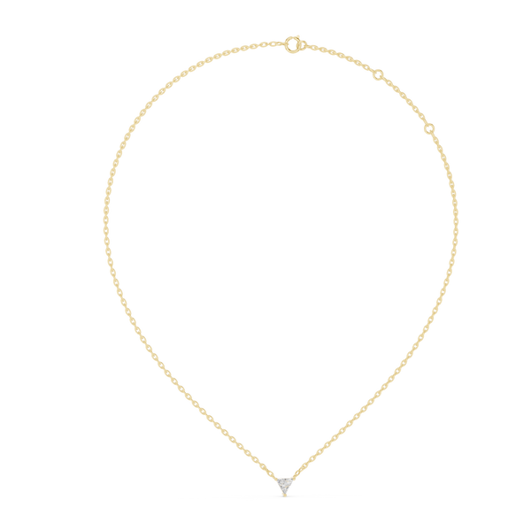 Modern Trilliant Diamond Necklace