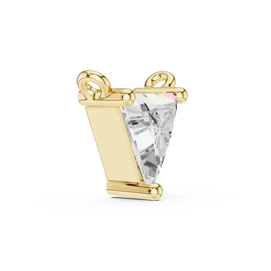 Modern Trilliant Diamond Necklace