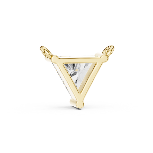 Modern Trilliant Diamond Necklace