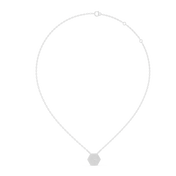 Radiant Hexagon Round Diamond Necklace