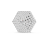 Radiant Hexagon Round Diamond Necklace