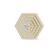 Radiant Hexagon Round Diamond Necklace