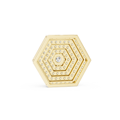Radiant Hexagon Round Diamond Necklace