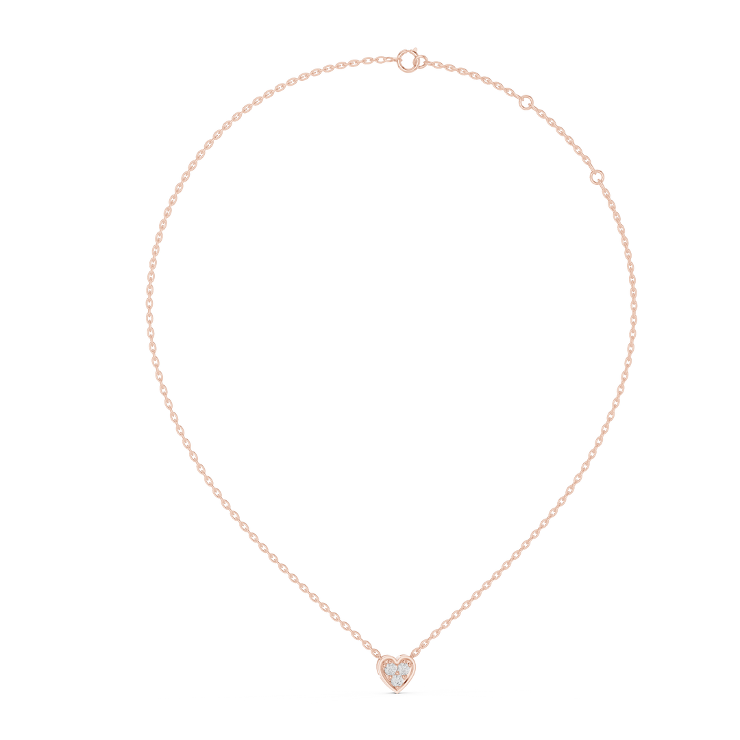 Timeless Heart Shape Diamond Necklace
