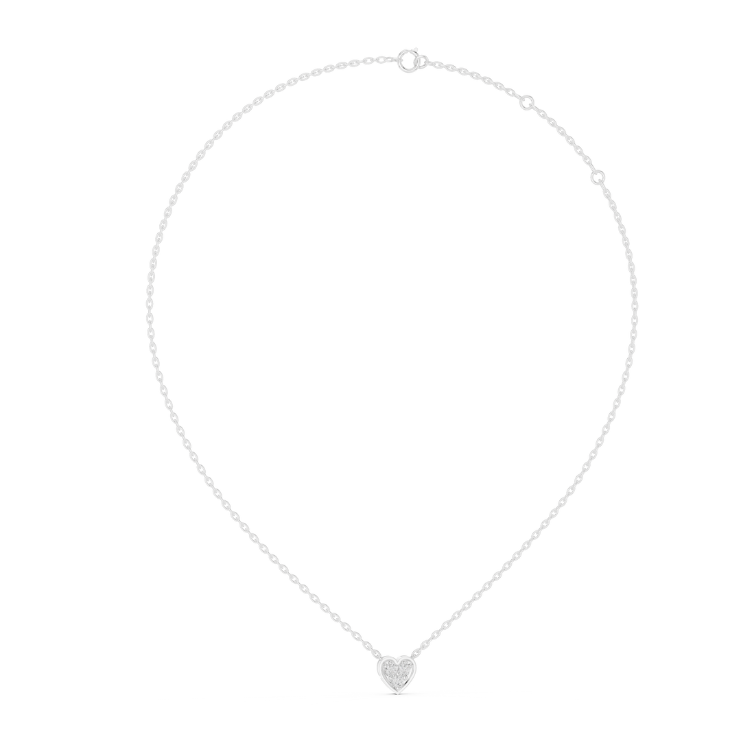 Timeless Heart Shape Diamond Necklace