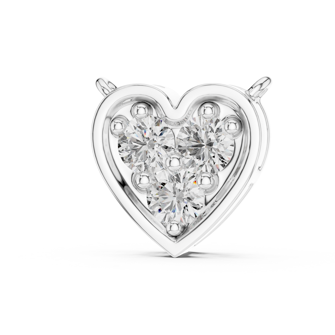 Timeless Heart Shape Diamond Necklace