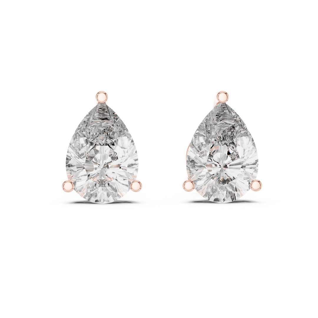 Aurora Pear Studs