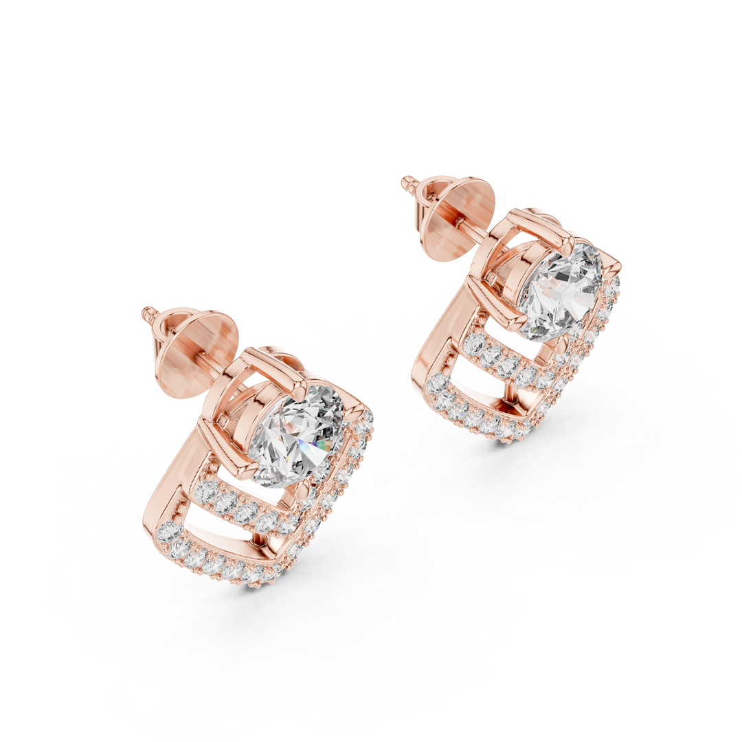 Chevron Radiance Studs