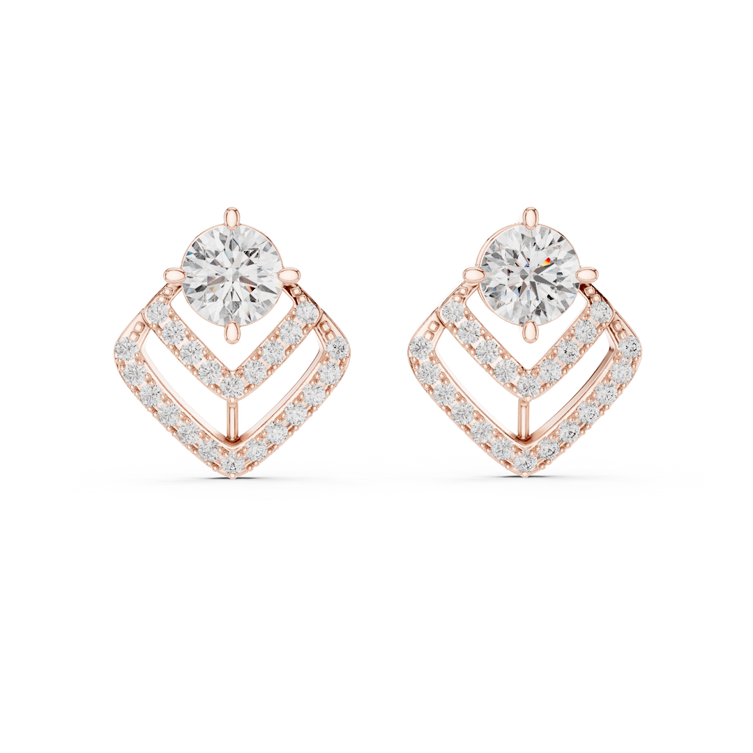 Chevron Radiance Studs