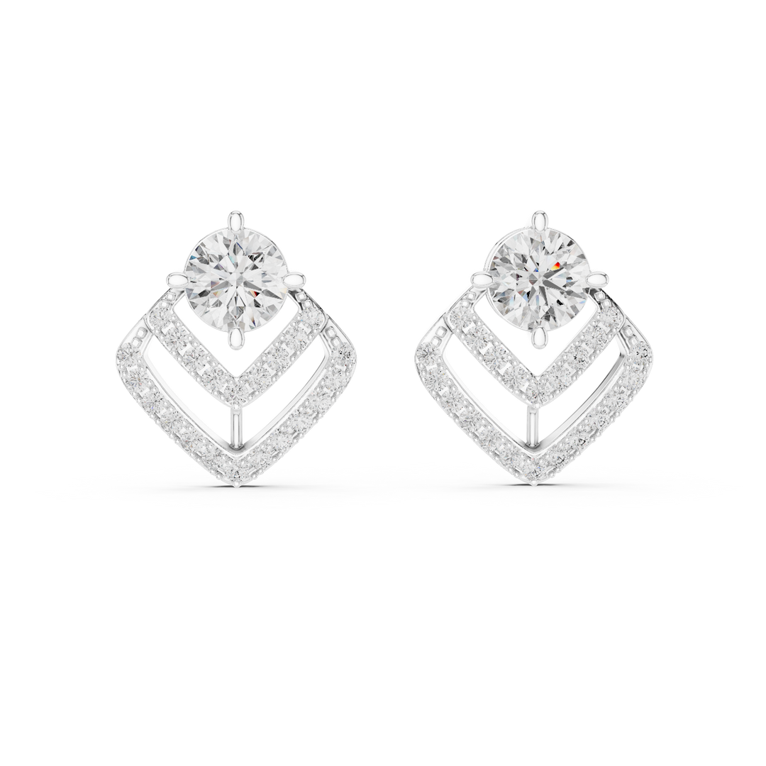 Chevron Radiance Studs